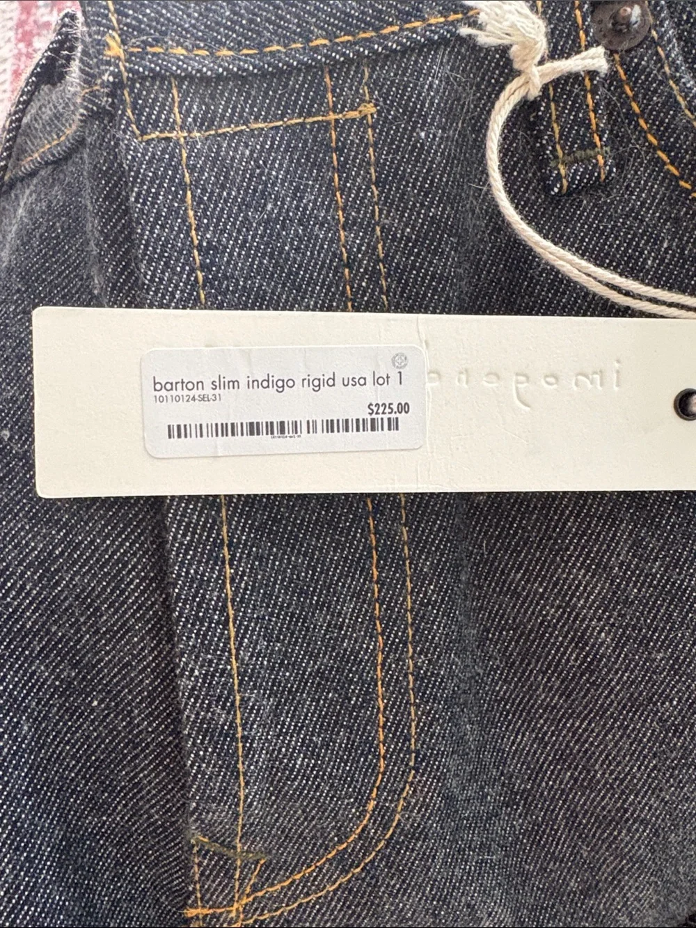 Imogene+willie barton slim indigo rigid usa lot 1
